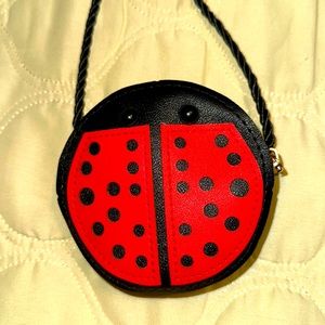 Red Black Lady Bug GIRLS Novelty Purse NWT